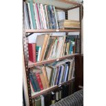 A library of art antiques volumes including auction catalogues, reference, etc