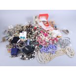 A selection of silver and costume jewellery