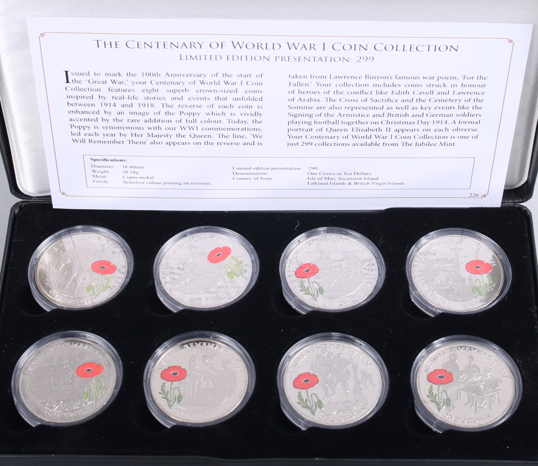 The Centenary of WWI coin collection, in fitted case, two D-Day 70th Anniversary £5 coins, in fitted - Image 5 of 7