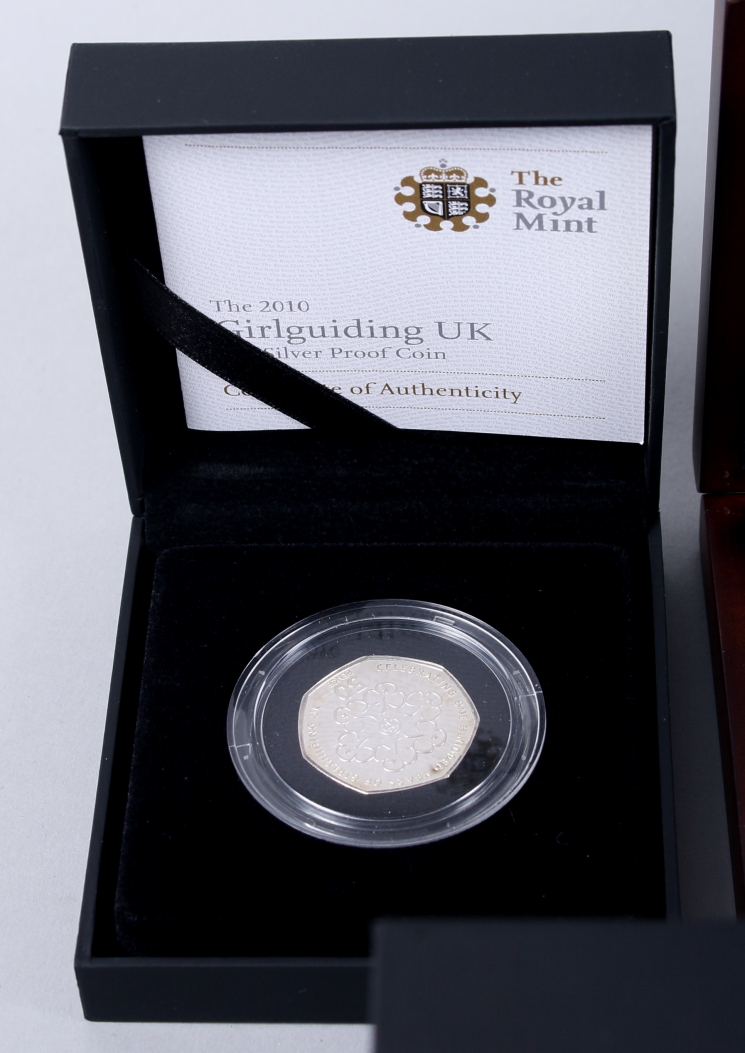 A number of Royal Mint silver proof coins, including £5, £1, 50p - Image 2 of 17