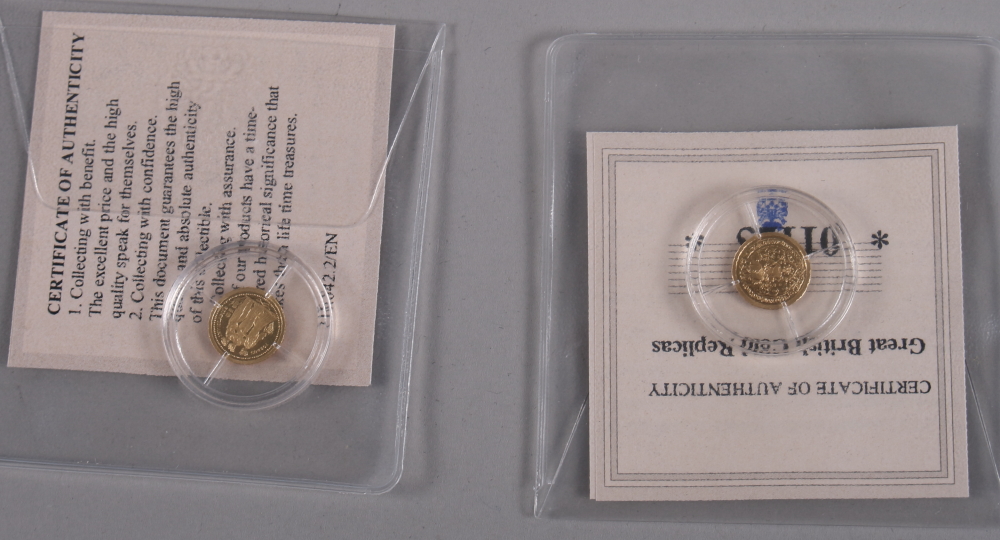 Fifteen Great British Gold Replicas, struck in 14ct gold - Image 9 of 10