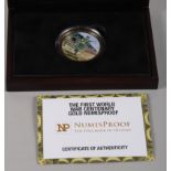 A 70th Anniversary of D-Day gold Numisproof 1oz 9ct gold coin, in fitted case