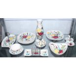 A collection of 1960s Midwinter "Bella Vista" pattern tableware, designed by Eve Midwinter and