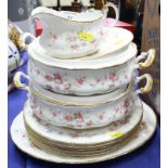 A Paragon "Victoriana Rose" pattern part dinner service