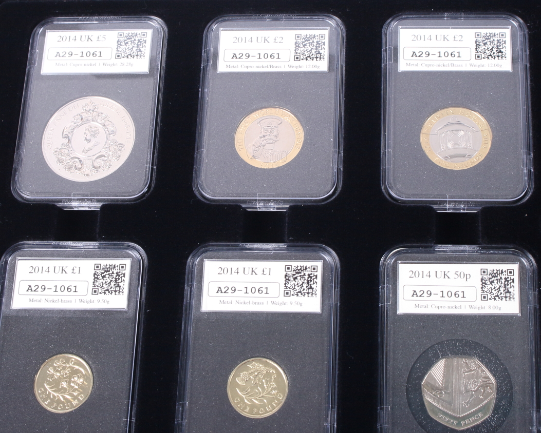 The 2014 Datestamp United Kingdom Specimen Year Set, in fitted case and two further identical sets - Image 3 of 7