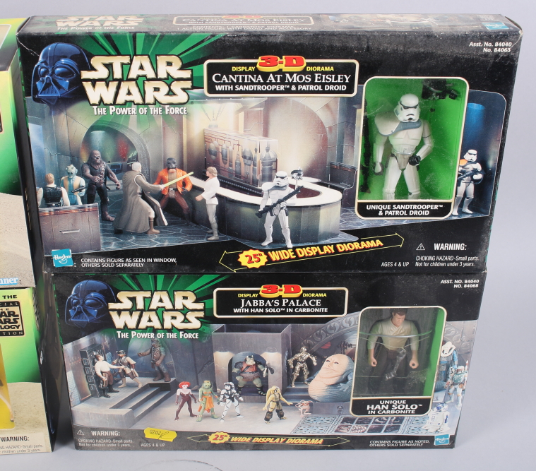 A selection of eight Star Wars "The Power of the Force" dioramas and figures, including Chewbacca, - Image 4 of 6