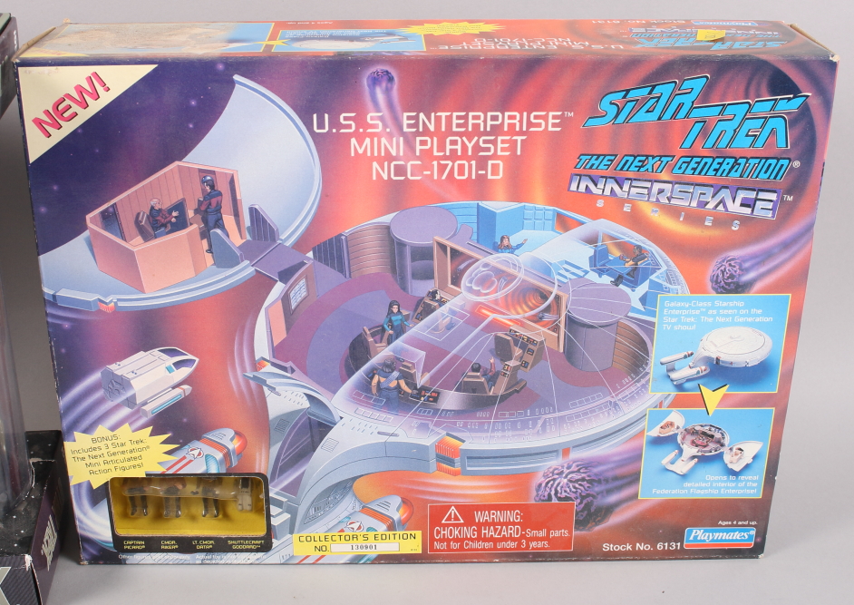 A Corgi model of the Star Trek USS Enterprise, boxed, another similar, a Playmates USS Enterprise - Image 5 of 5