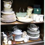 An Alfred Meakin part dinner service and a quantity of china and glass, various
