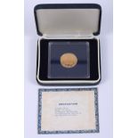 A 10th Anniversary of Investiture of Prince Charles Jamaica $100 gold proof coin