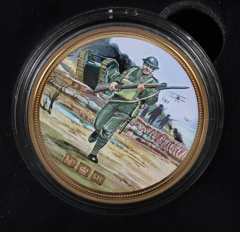 A 70th Anniversary of D-Day gold Numisproof 1oz 9ct gold coin, in fitted case - Image 2 of 4