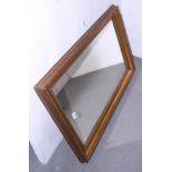 A gilt framed wall mirror, plate 19" x 31"