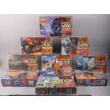 A selection of Micro Machines Star Wars Transforming Action Sets, including the Fighter Pilot