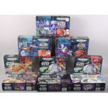 A collection of Micro Machines "Space" Star Wars action sets, including Darth Vader/Bespin, Ender,