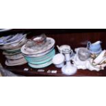 A Denby part teaset and a quantity of assorted decorative china and glass