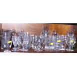 Assorted drinking glasses