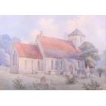 De Paris?, 1851: Victorian watercolour, view of Preston Church