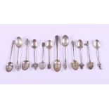 A selection of silver teaspoons, various, 4.1oz troy approx