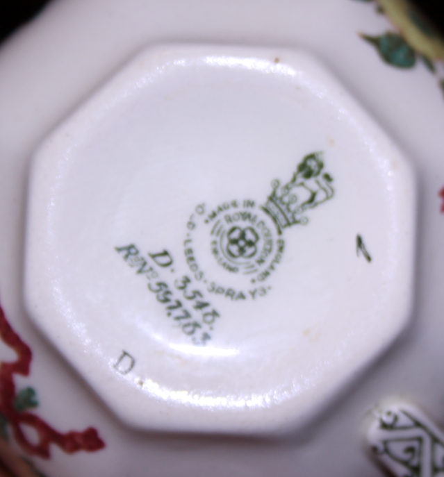 A Royal Doulton "Old Leeds Sprays" pattern part tea service (damages) and a Tokyo part dinner - Image 6 of 6