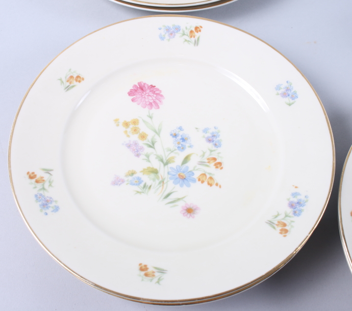 A Bavarian floral decorated part coffee set - Image 2 of 3