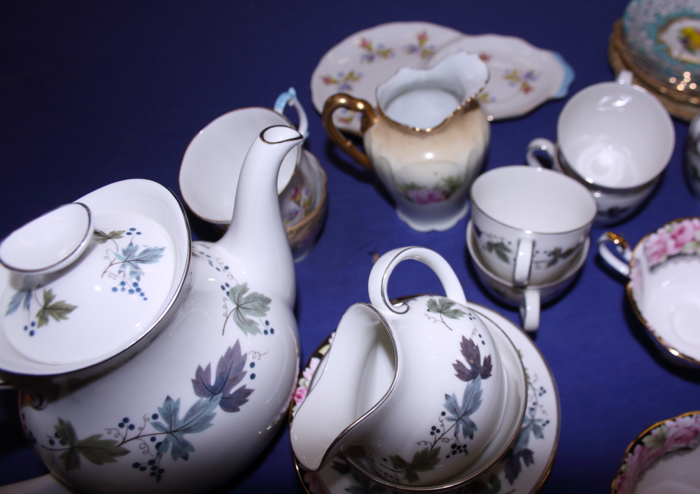 A Royal Doulton "Burgundy" pattern coffee set, two other coffee sets, and other decorative china - Image 2 of 4