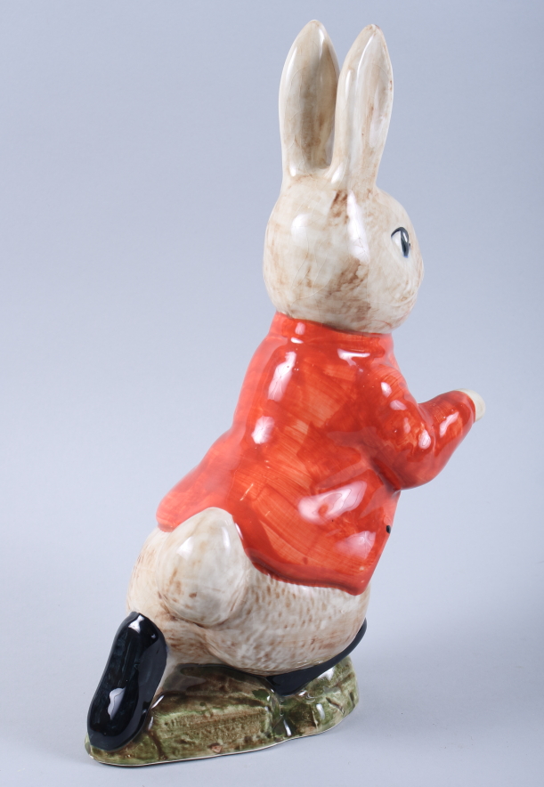 A Sylvac ceramic figure of Peter Rabbit, dressed in red coat, 13 1/2" high - Image 2 of 3