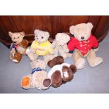 A Harrods 2003 teddy bear, a "Giorgio" Beverley Hills bear and other bears