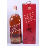 A 4.5 litre bottle of Johnny Walker Red Label whisky, boxed