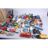 A collection of mostly 1960s and 1970s Dinky, Corgi and Matchbox toys (much played with)