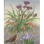 † Sir Cedric Lockwood Morris, 1967: oil on canvas, "And so I didn't listen...", Iris and thrush, 24"