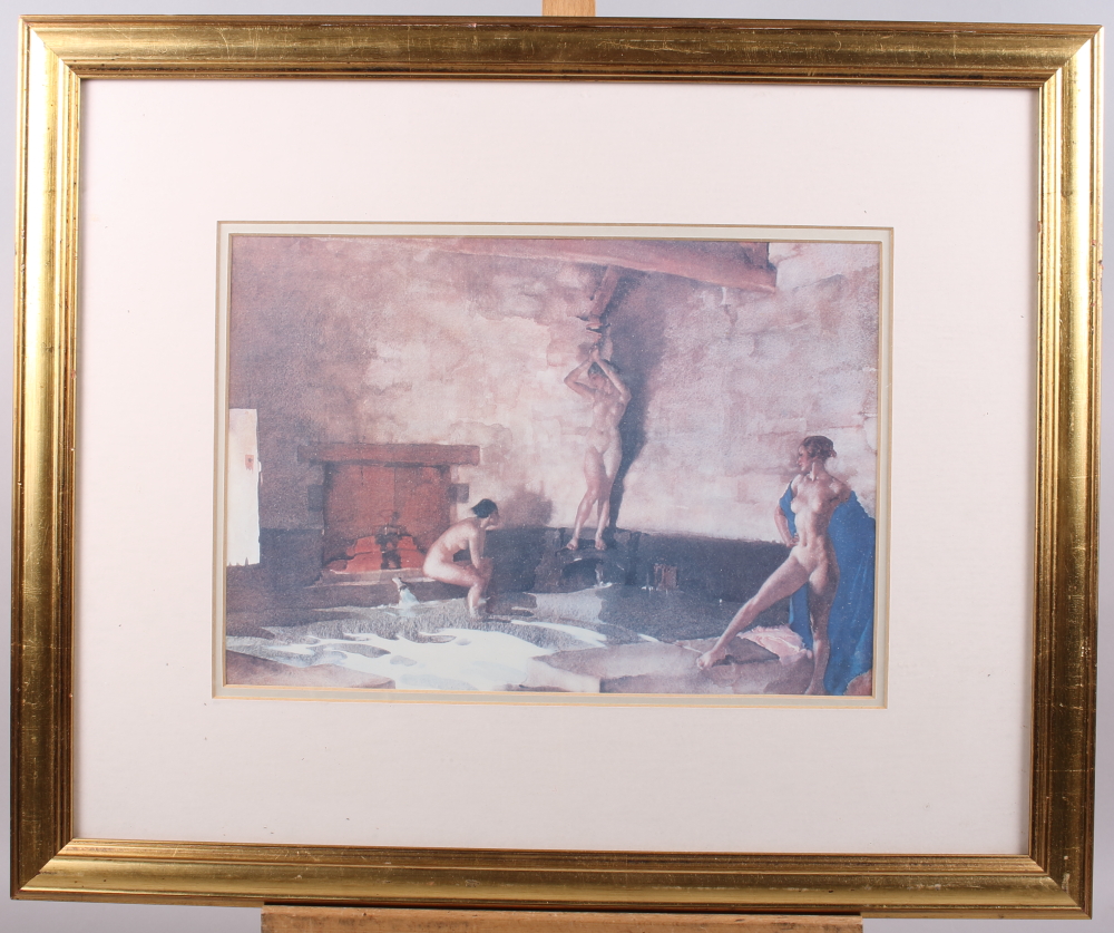 Eight Russell Flint prints of nudes, in gilt strip frames - Image 3 of 9