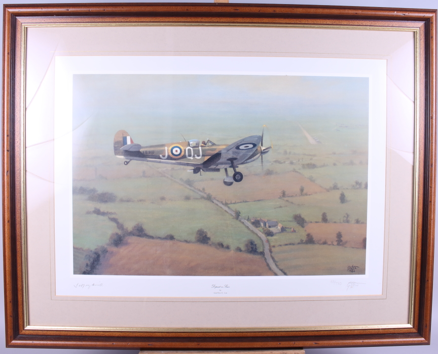Geoffrey E Lea: a limited edition print, "Depart in Peace", 155/730, in wooden frame - Image 2 of 5