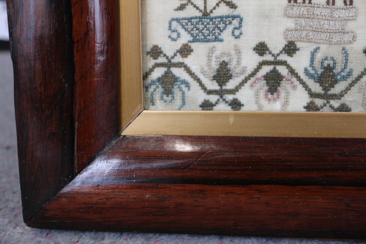 An alphabetical and numerical sampler, by Emily Harris, dated 1827, in rosewood frame, and another - Image 11 of 20