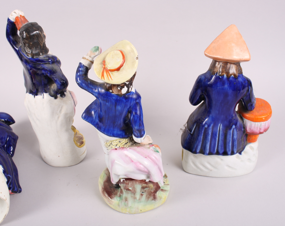 A 19th century Staffordshire figure group, death of Nelson, 8 1/4" high, a 19th century - Image 6 of 7
