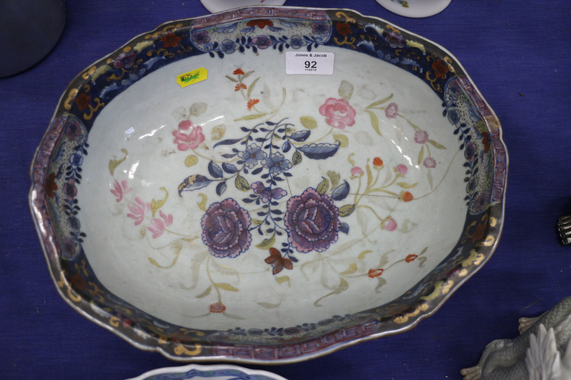 A pair of Chinese porcelain dishes with floral decoration, and various other Oriental inspired - Image 8 of 10
