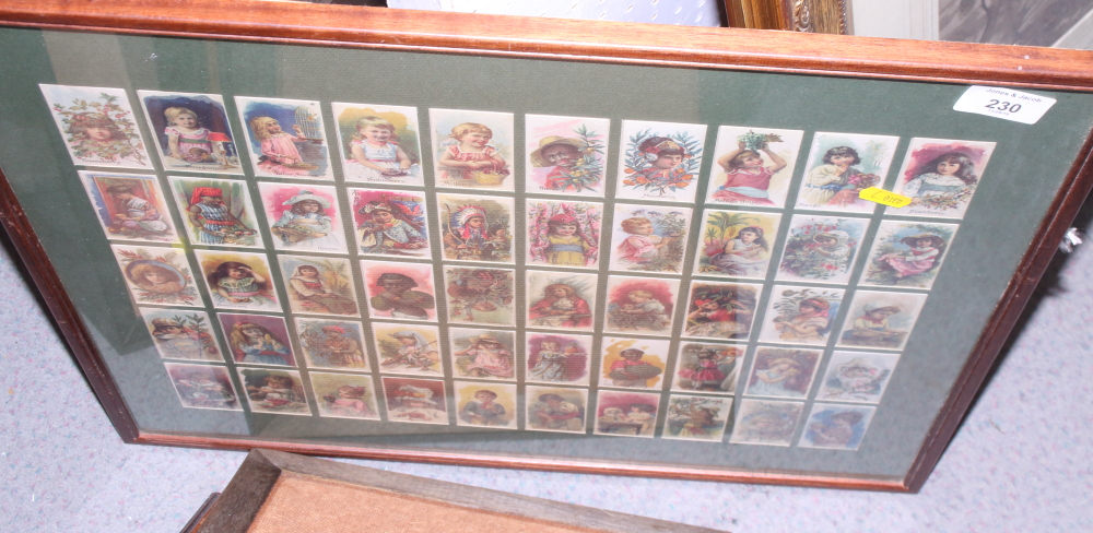 A quantity of framed cigarette cards, including football players, ancient artefacts and other - Image 6 of 6