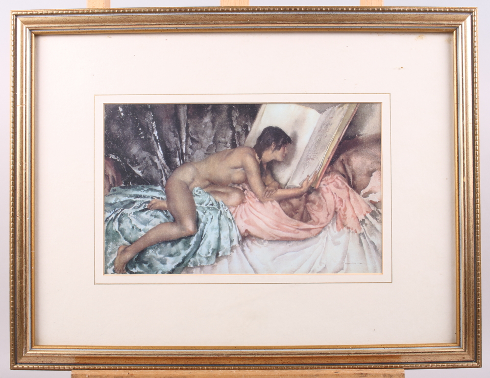 Eight Russell Flint prints of nudes, in gilt strip frames