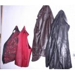 A "Major Design Korporation" leather jacket, size XL, a Michael Lawrence leather Jacket, size XL and