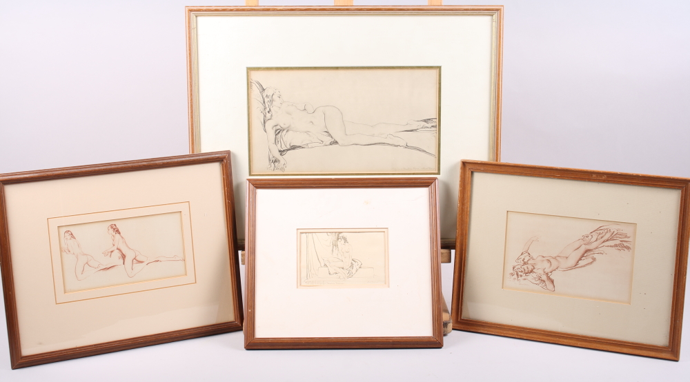 Eight Russell Flint prints of nudes, in gilt strip frames - Image 4 of 9