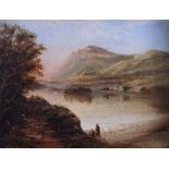 Thomas Featherstone: oil on board, Killaney, 8 1/2" square, in a gilt frame (over-cleaned)
