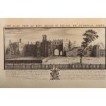 A print, East view of King Henry VII's palace on Richmond Green, and other prints, Inns of Court,