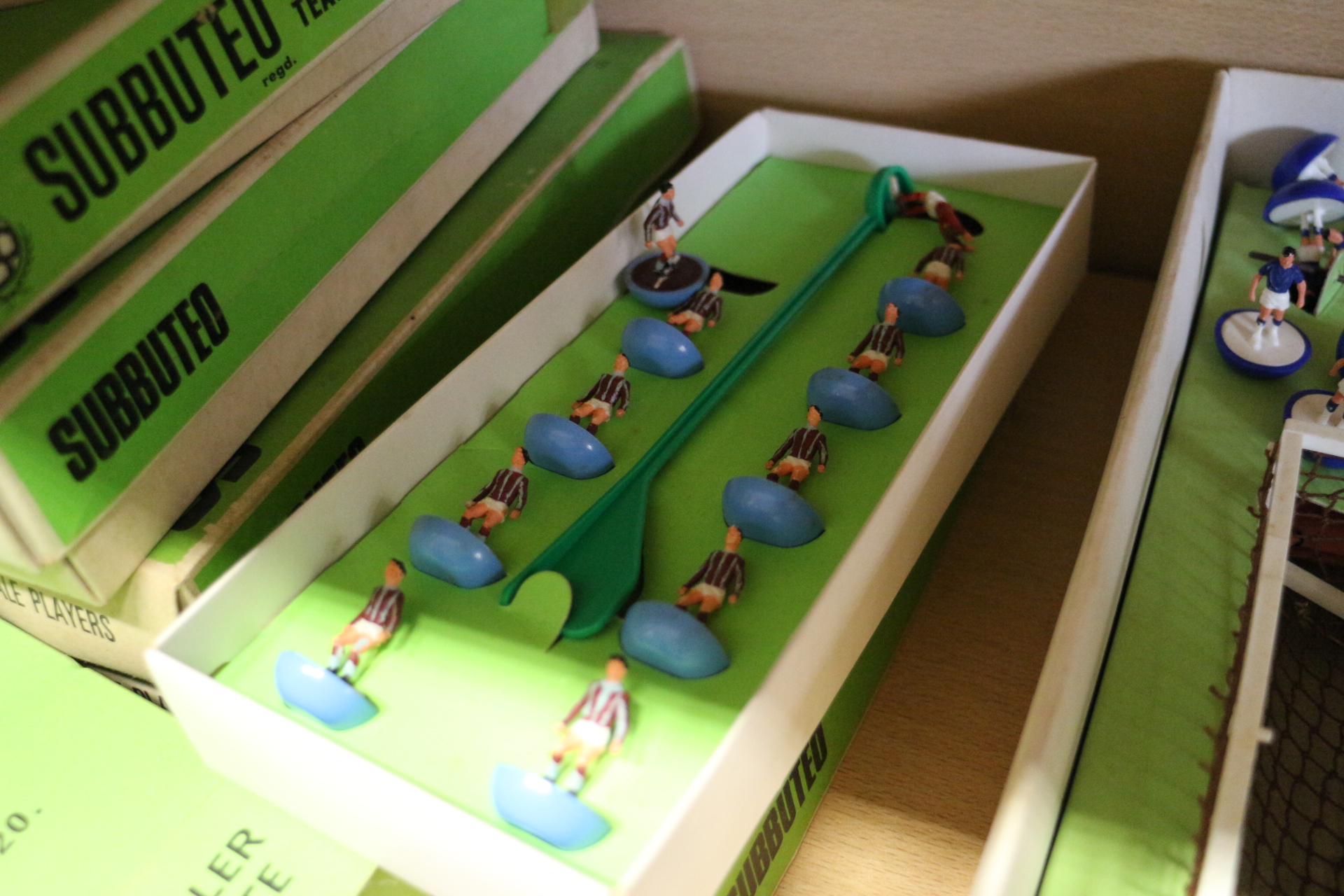 A quantity of Subbuteo sets, including "Live Action" Goal Keeper, model player teams, goals, etc, - Image 7 of 7