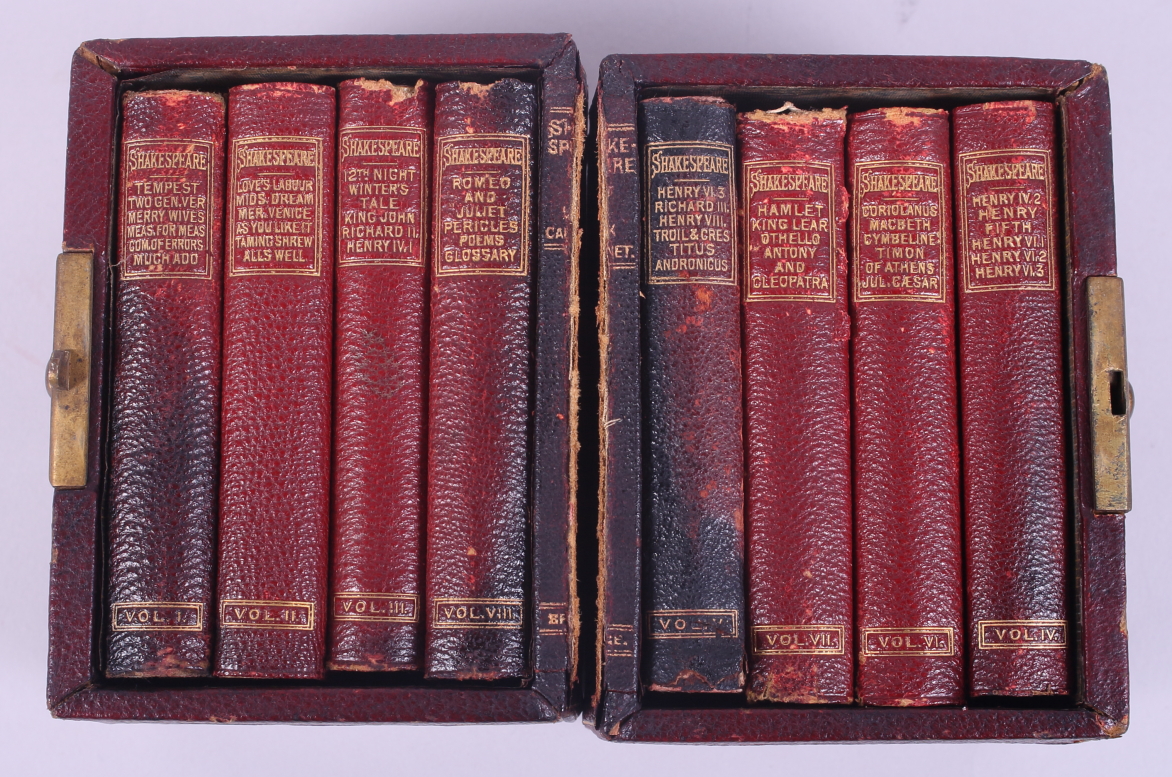 "Shakespeare Complete Works with Life and Glossary", eight vols, in case - Image 2 of 5