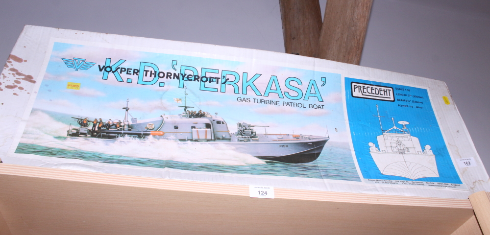 A Precedent "K D Perkasa" 1.32 scale gas turbine patrol boat, in original box