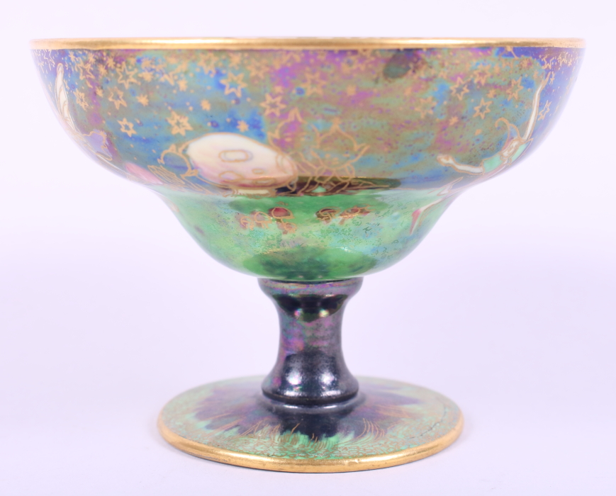A Wedgwood Fairyland lustre footed bowl, decorated fairies, gnomes, imps and toadstools, designed by - Image 2 of 13