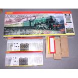 A Hornby "OO" gauge Flying Scotsman electric train set, two track packs (C) and three six-wheel