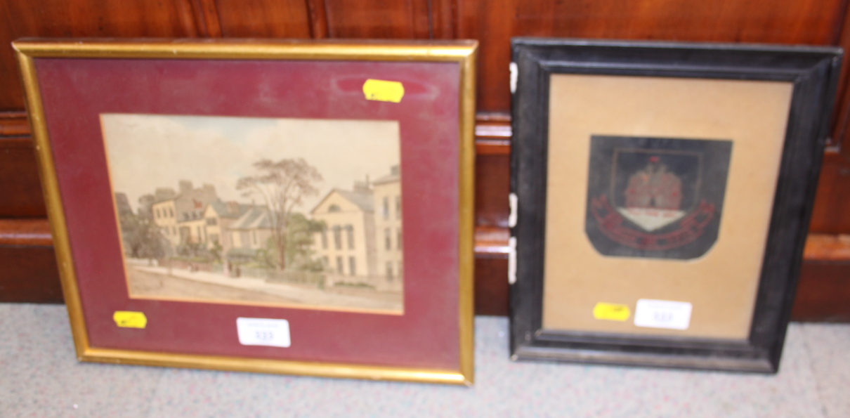 Three photographs, London landmarks, a late 19th century watercolour, Castle Street Reading, and one - Image 4 of 4