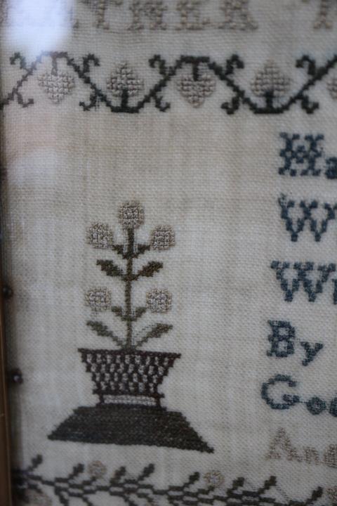 An alphabetical and numerical sampler, by Emily Harris, dated 1827, in rosewood frame, and another - Image 10 of 20