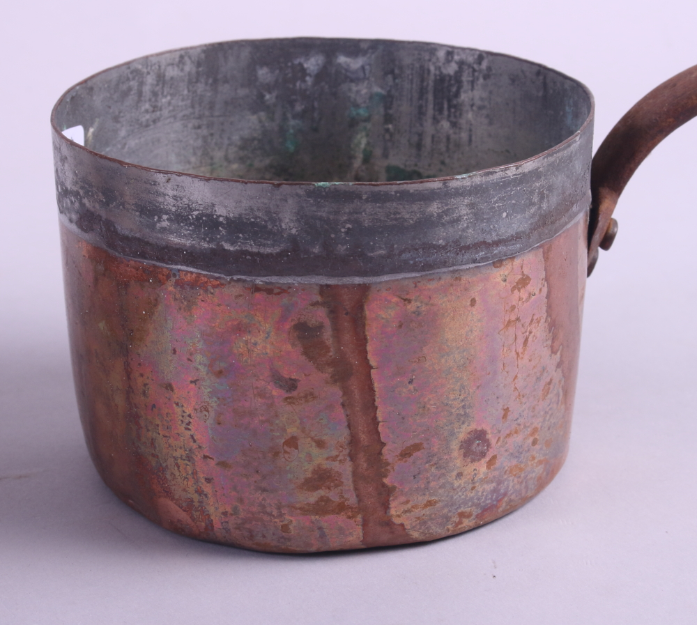 Three copper saucepans, in sizes - Image 3 of 3