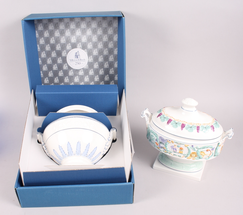 Two limited edition Villeroy & Boch tureens, "Sophie" and "Justine", in boxes