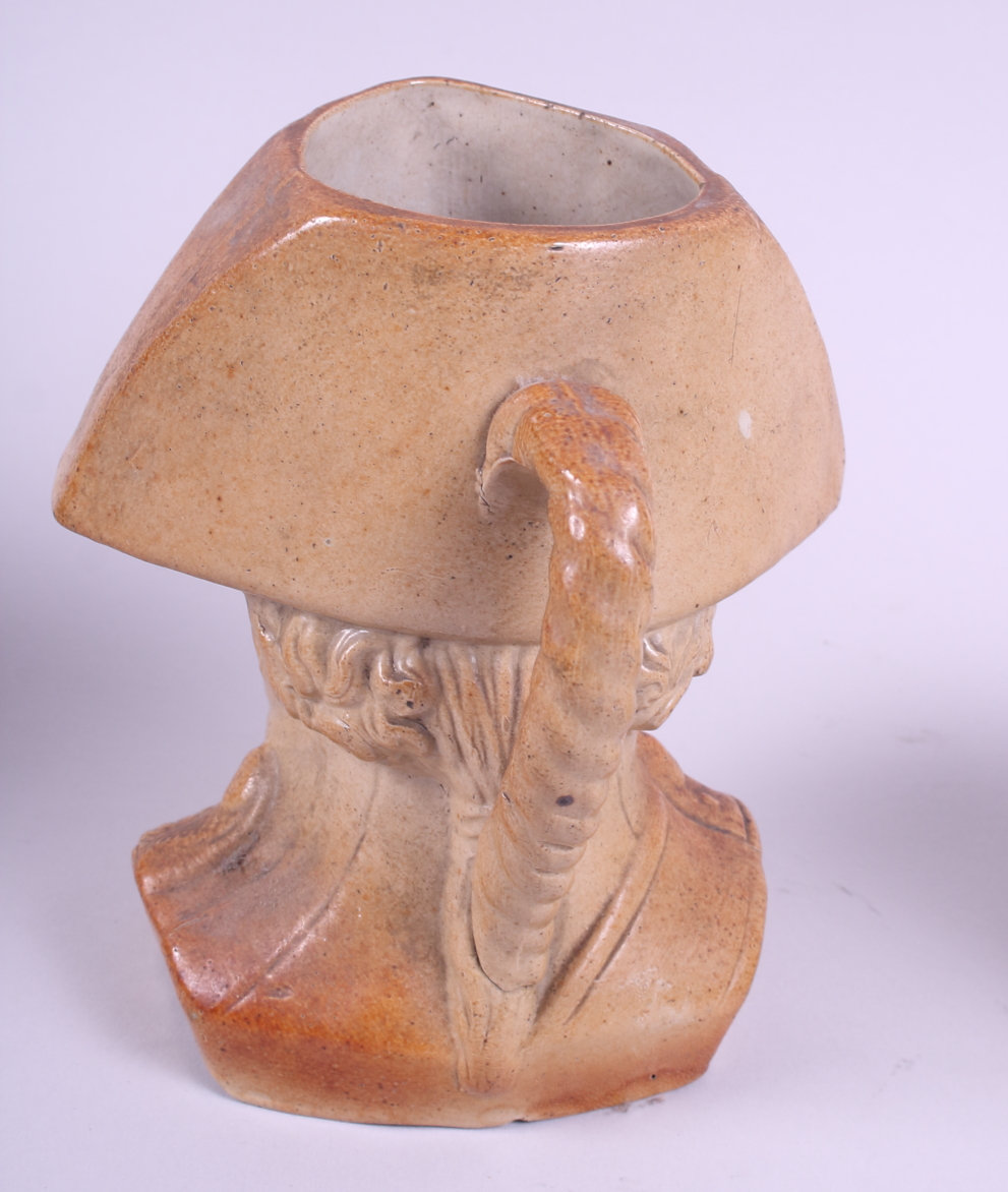 A Doulton and Watts stoneware Napoleon jug, a stoneware tobacco jar, in the form of a Turk, a - Image 5 of 9